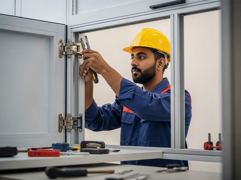 فني ابواب الومنيوم السالمية